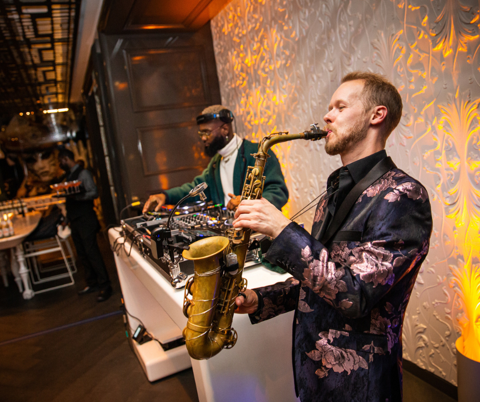 DJ and Saxophone Hybrid DJ and Saxophone for Weddings and Events with BVTLive!