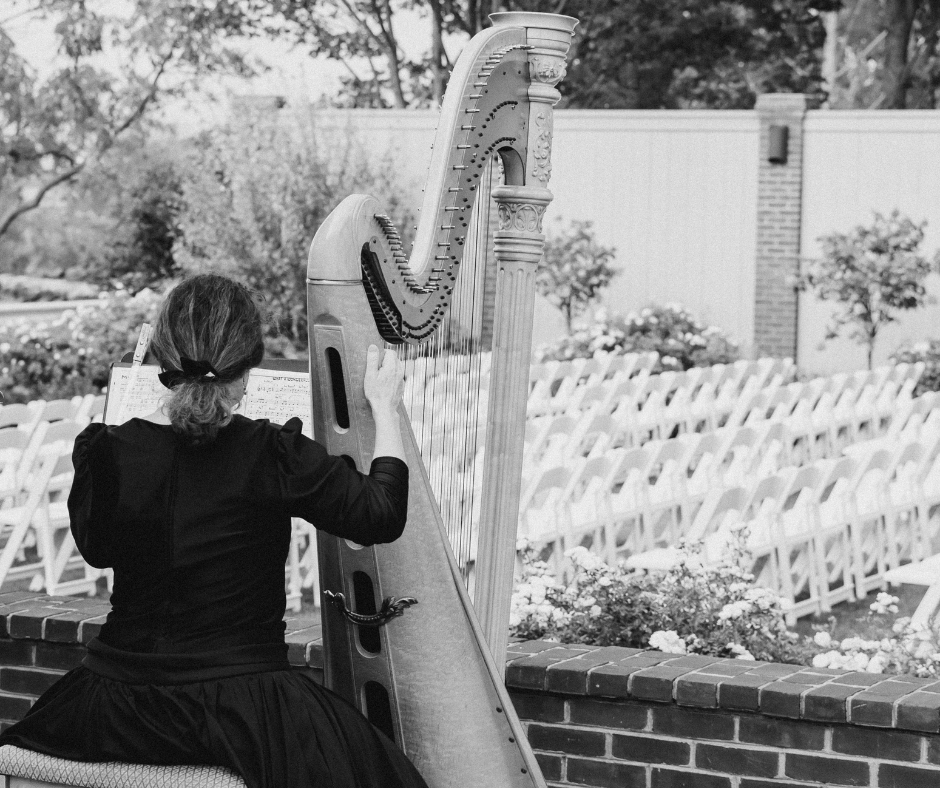 Wedding Harpist Philadelphia wedding ceremony harp with BVTLive! and On It Productions