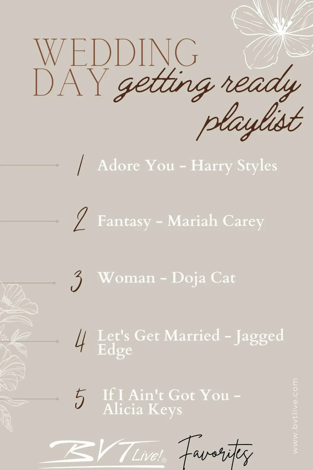 wedding getting ready playlist