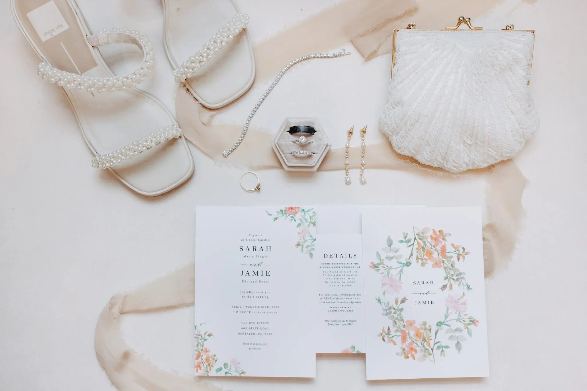 Sarah + Jamie Wedding Invitation