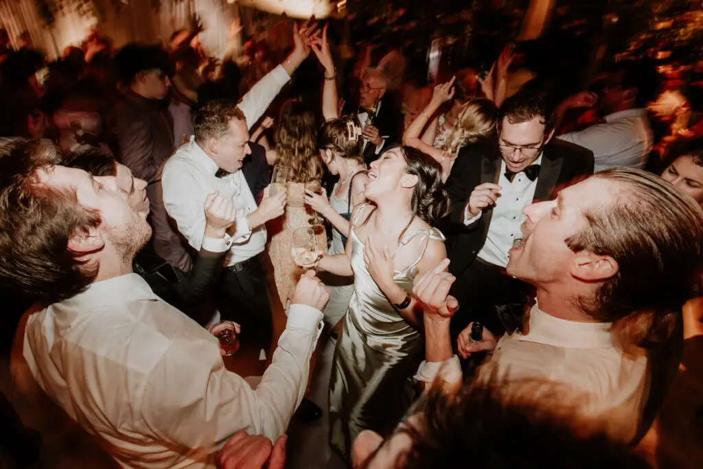 Ariana + Jordan Wedding Guests Dancing