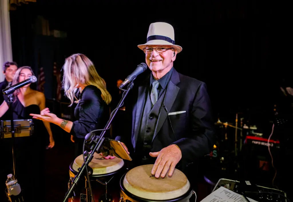 Dennis Bloomingdale by Elizabeth Mae Photography Dennis Bloomingdale playing percussion at Germantown Cricket Club
