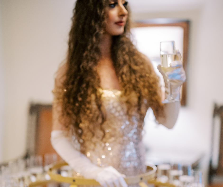BVTLive! Philadelphia Champagne Skirt Greeters for Weddings and Events