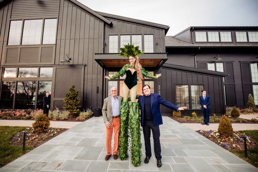 Stilt Walker Performers at The Ivy by Finley Catering