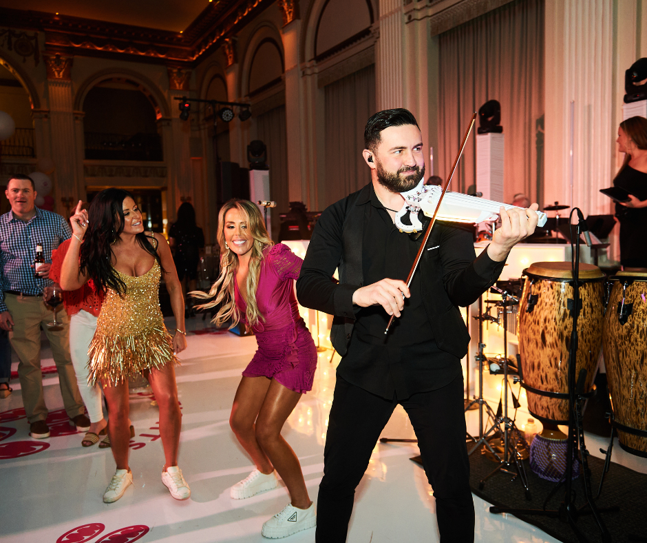 Dj and electric violin ensemble for weddings and events