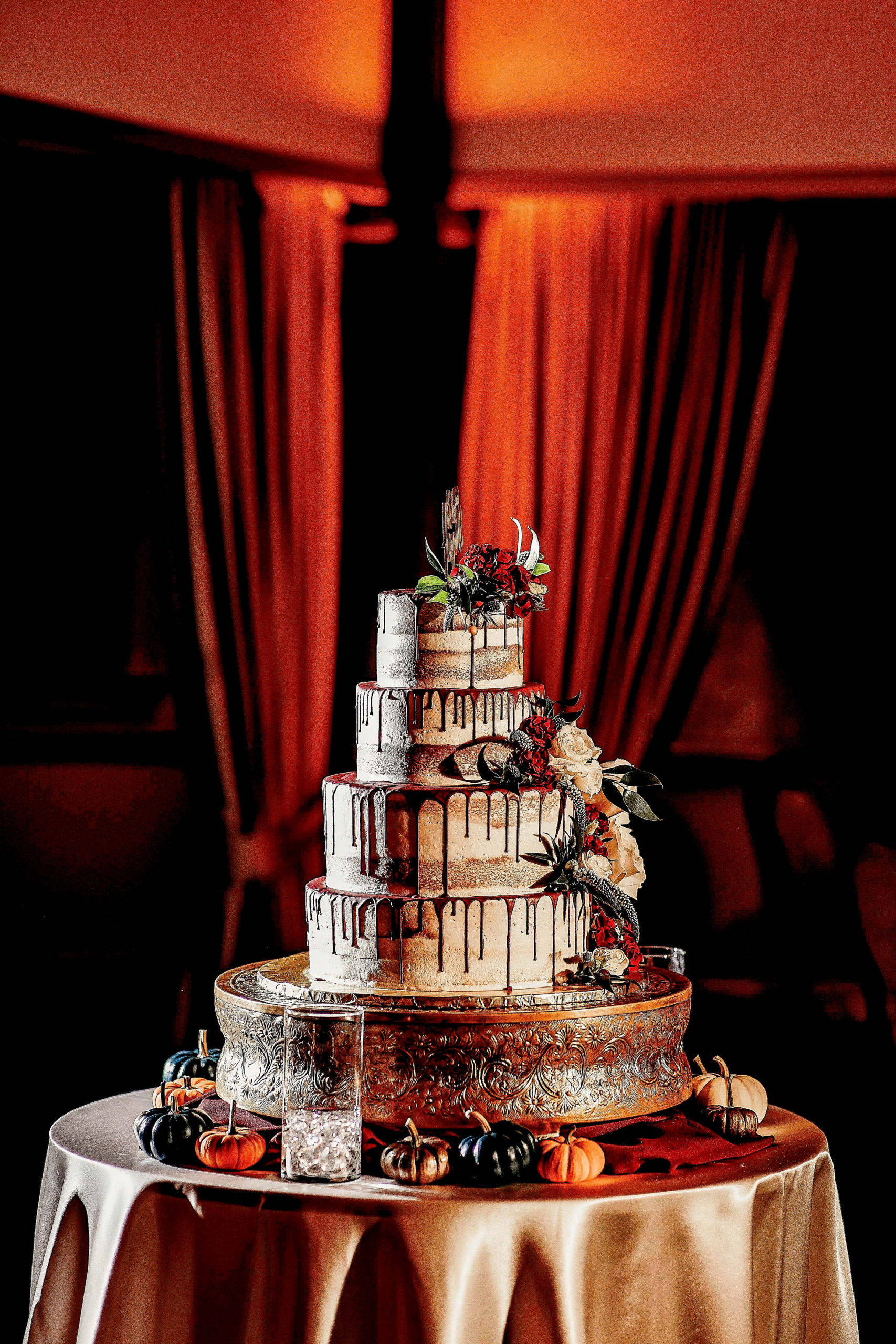 Spooky wedding cake