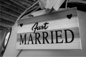 Just Married Pic from BVTLive! Blog Post Entitled Tips for the Best Man