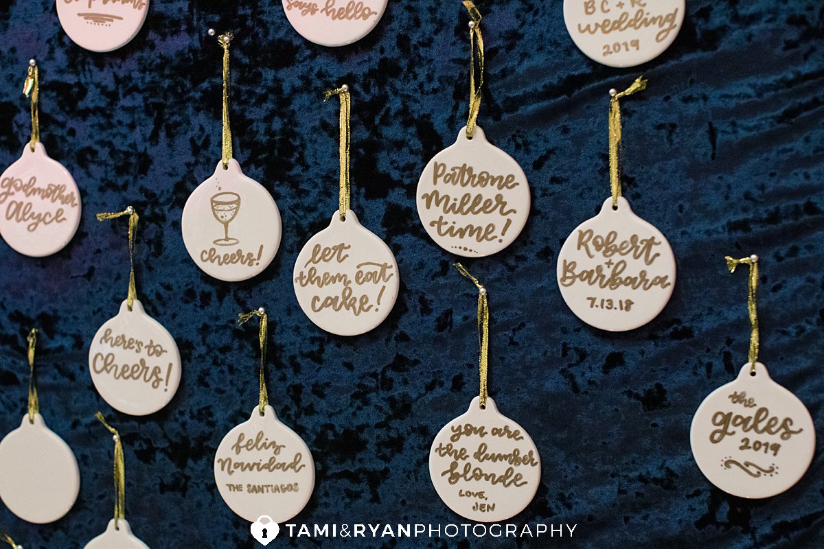 Holiday inspired placecards