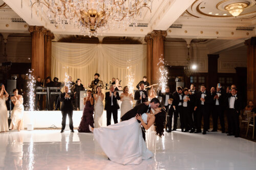 BVTLive! Bride and Groom at Wedding at Crystal Tea Room