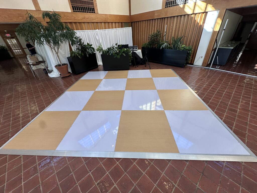 White and Pine Dance Floor