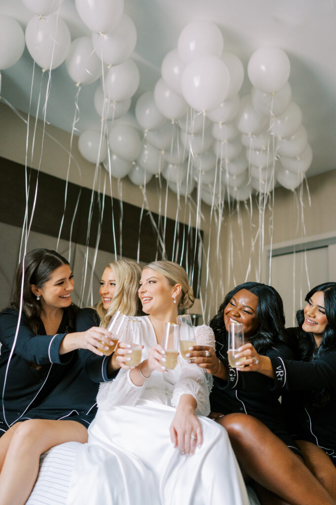 Bride and Bridesmaids