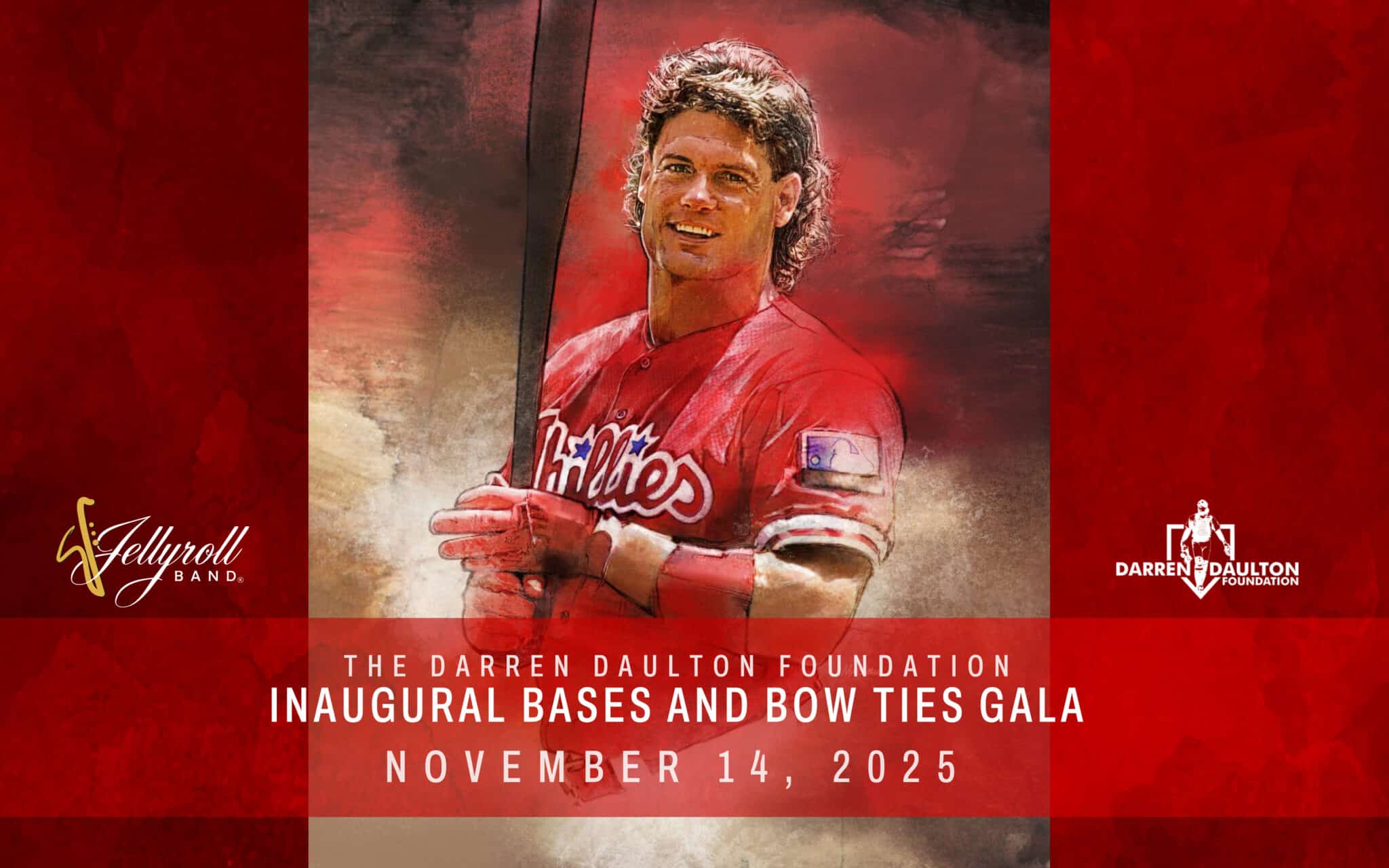 Darren Daulton Foundation Bases and Bowties Gala with Jellyroll Band