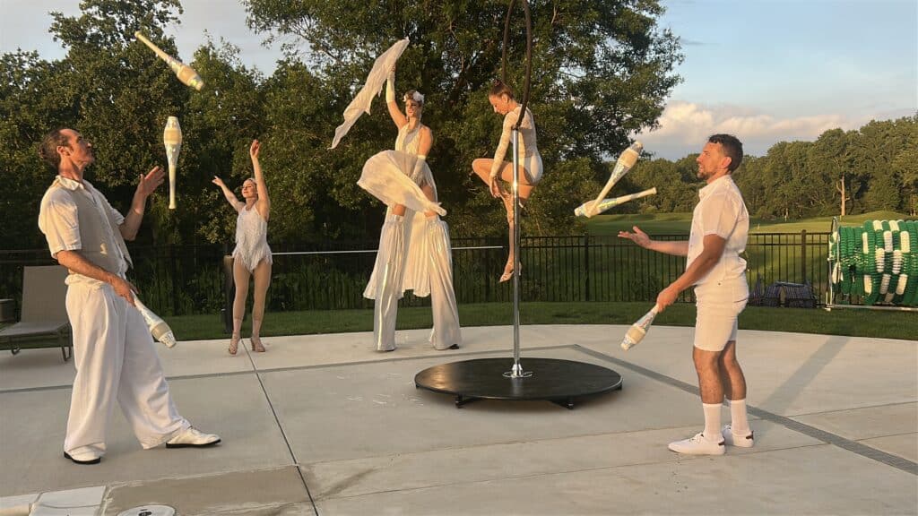 OIP Aronimink Grand Opening Pool with Jugglers