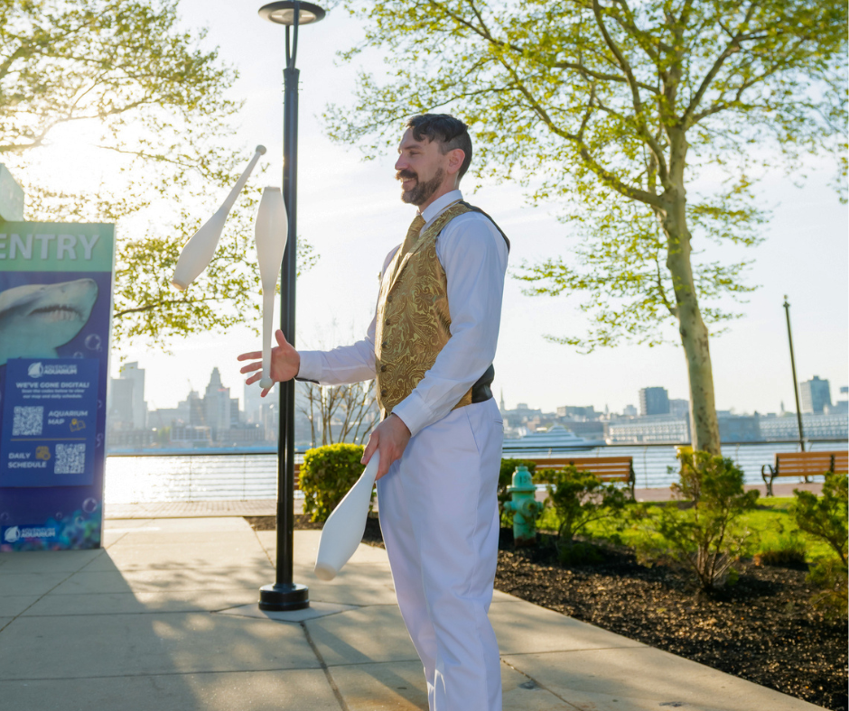 On It Productions juggler performer at Nexus event