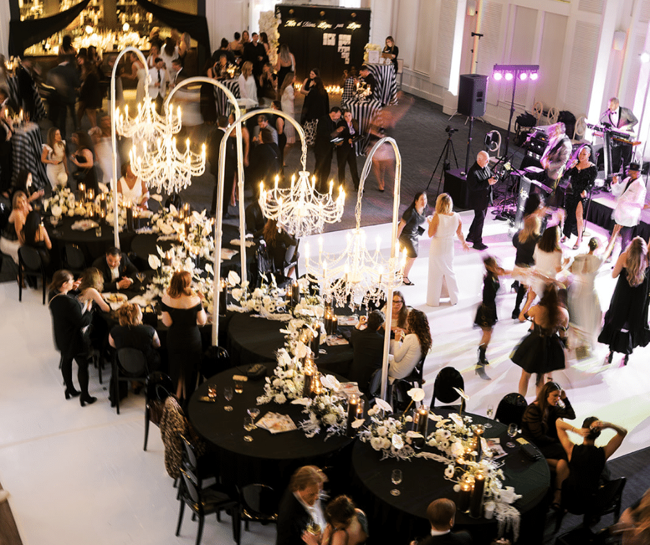 Modern Luxury Black and White Gala photo by Rachel Rosenstein