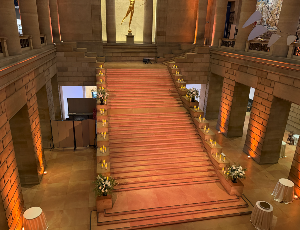 Art Museum Stairs with Lighting Design