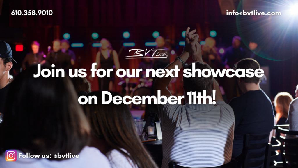 BVTLive! December 11th Live Wedding Band Showcase at the Ardmore Music Hall