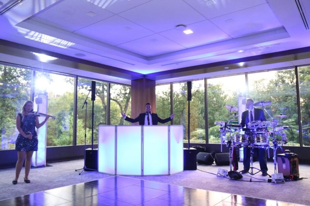 BVTLive is proud of its focus on live music, and so for those clients who want an extra special live element added to their DJ experience, we have created an innovative act where a live DJ performs simultaneously with amazing musicians.  Our DJ emcees your event and then produces a cool mix of dance music that is enhanced by select BVTLive musicians.