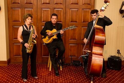 This jazz trio plays all the classics and standards, with the ability to bump up to a 6- member band featuring a female vocalist, second horn, and a drummer.