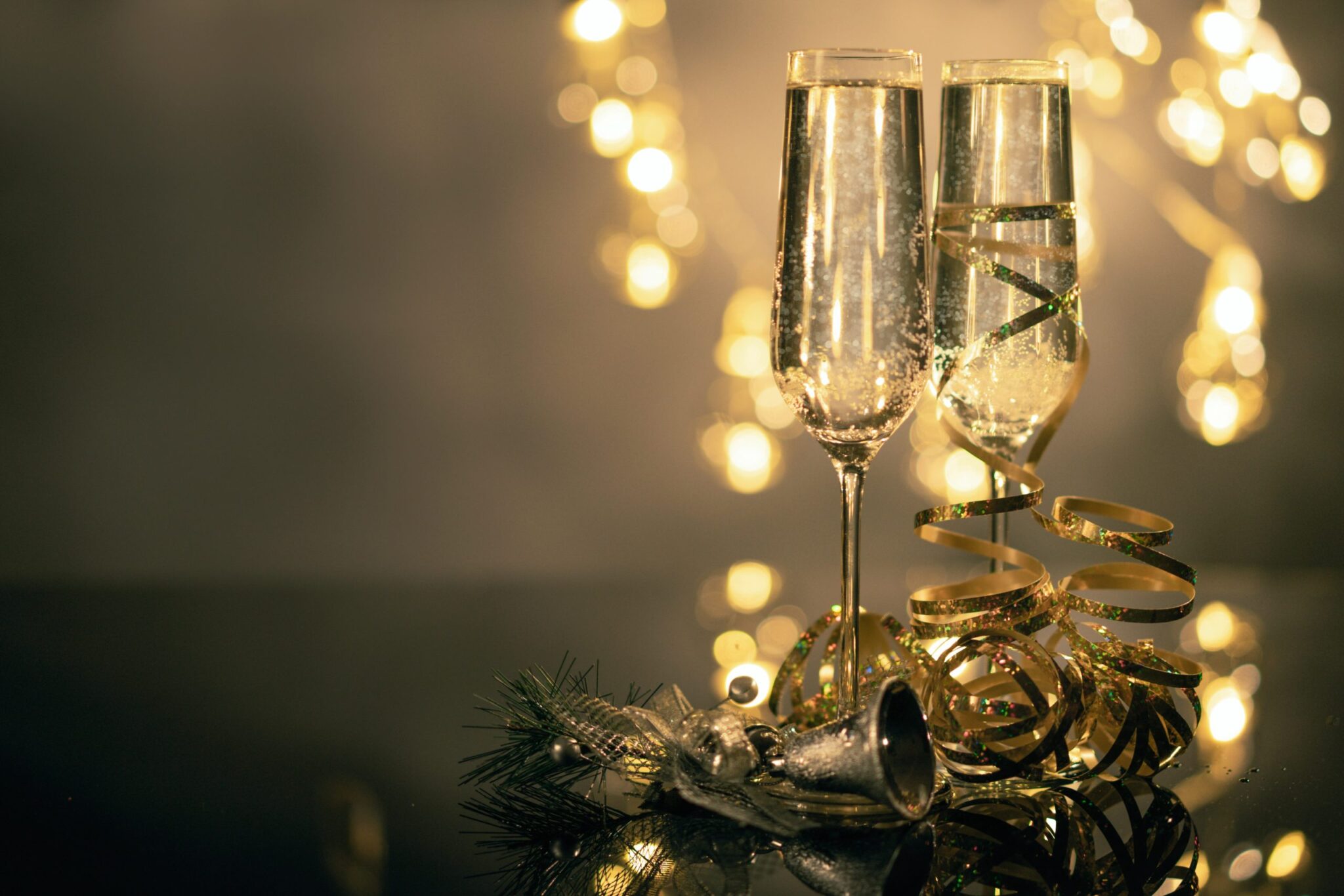 Holiday drink menu for wedding