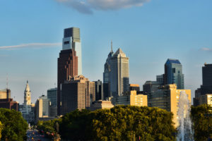 Skyline of Philadelphia PA